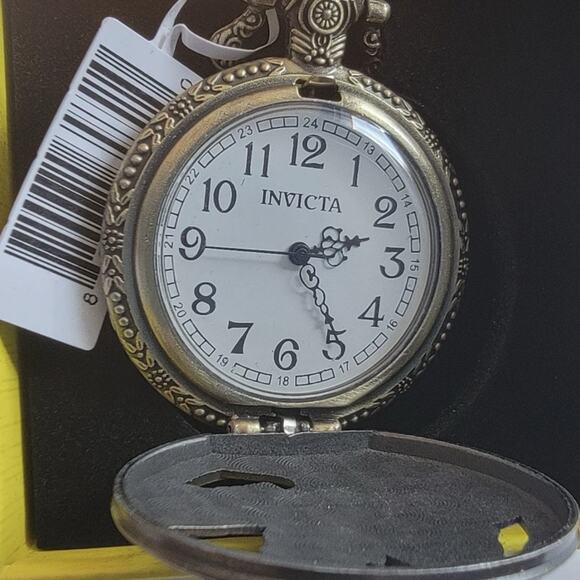 Invicta Vintage Liberty Pocket Watch 47mm Bronze (49003)- BRAND NEW IN BOX - Picture 2 of 6